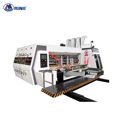 RINO Carton Box Flexo Printing Machine With Die Cutter