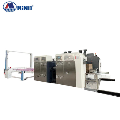 Automatic Carton Box 2 Color Flexo Printing Machine With Slotting