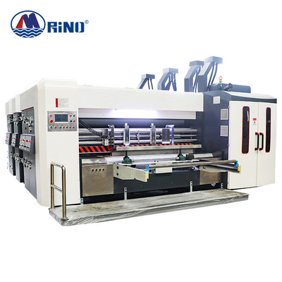 2 Color Corrugated Box Flexo Printer With Die Cutter 180Pcs/Min