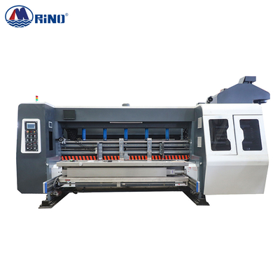 Household Appliances Carton Box 4 Color Flexo Printing Machine With Slotter