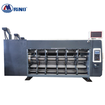 Corrugated Board Paper 3 Color Flexo Printing Machine With Die Cutting Automatic