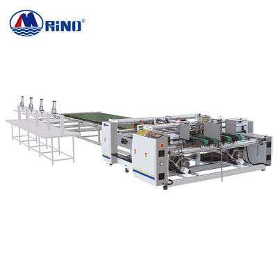 4000 Pieces/Hour Carton Box Folder Gluer Machine , Folding Gluing Machine For Boxes