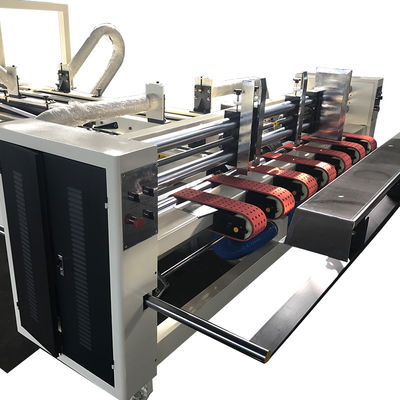 380V 220V Carton Box Folder Gluer Machine , 2400mm Automatic Carton Folding Gluing Machine