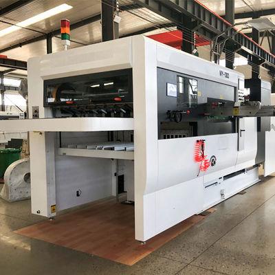 Auto Carton Box Die Cutting Machine , 32KW CE Corrugated Box Die Punching Machine