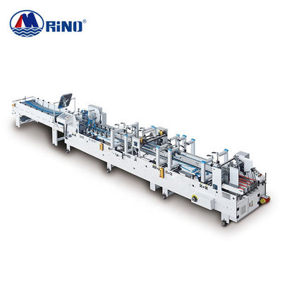 Straight Line High Speed Folding And Gluing Machine 400m/min For Paper Box