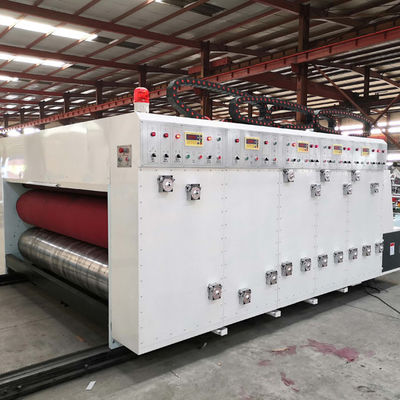 Corrugated Carton Box Flexo Printing Machine With Slotter