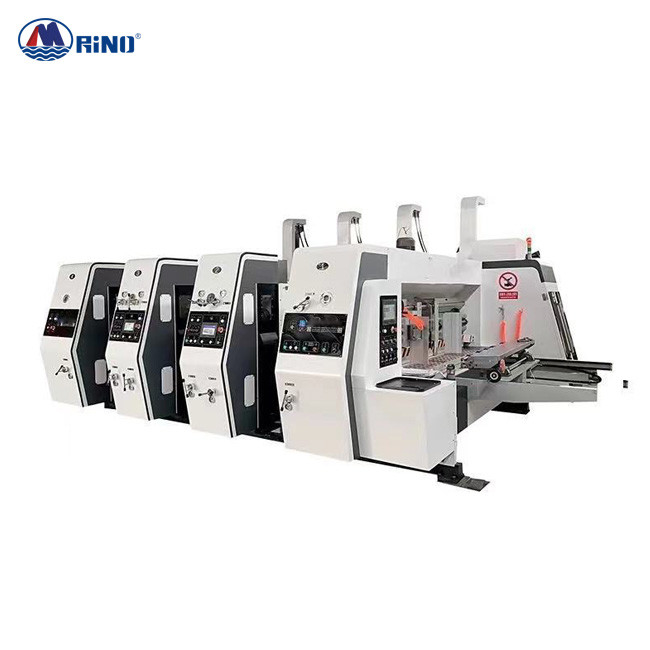 RINO Carton Box Flexo Printing Machine With Die Cutter