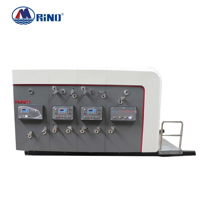Lead Edge Feeding 2 Color Corrugated Box Flexo Printing Machine With Slotter