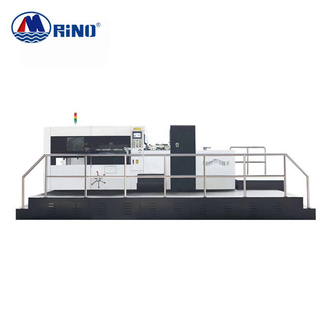 Auto Carton Box Die Cutting Machine , 32KW CE Corrugated Box Die Punching Machine