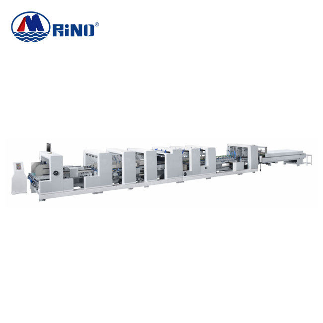 9T 400m/Min High Speed Folding And Gluing Machine 4 6 Corner For Carton