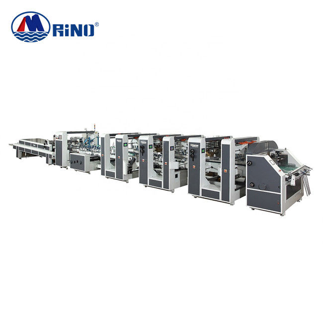 Bottom Locked Box Folding Gluer Machine Straight Line 300m/min