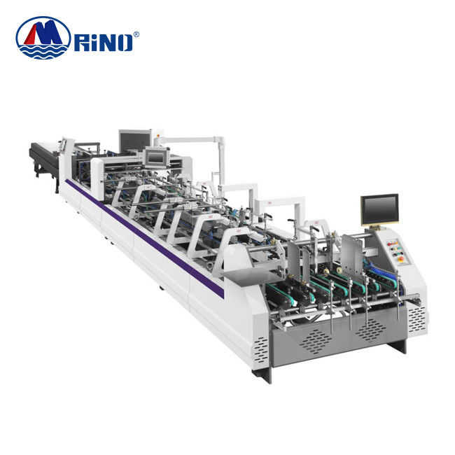 Crash Lock Bottom Folding Gluing Machine 7000kgs For Paperboard