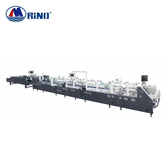 220V Prefolding High Speed Folding And Gluing Machine For Wine Box