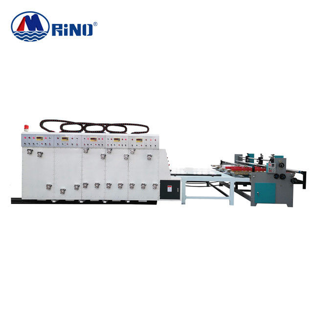 3 Colors Flexo Corrugated Box Printing Machine 11kw With Slotter Die Cutter