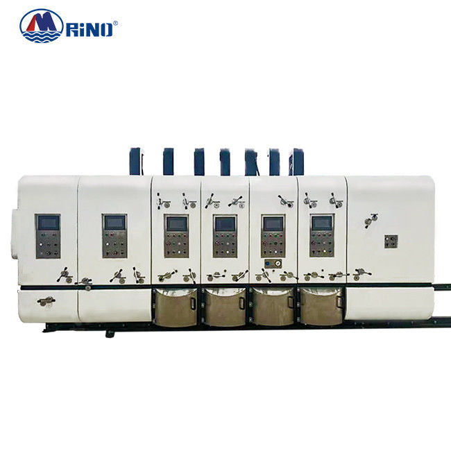 Corrugated Carton Flexo 4 Color Printing Machine With Die Cutting