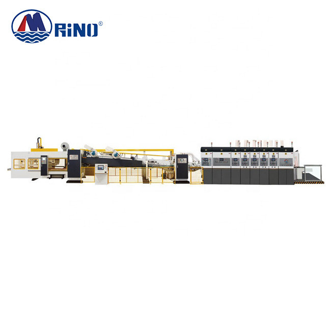 35KW Flexo Printing Carton Box Making Equipment Gluer Strapping