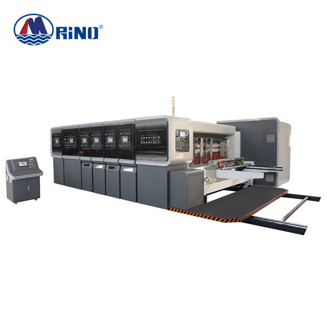 Automatic Carton Box Four Color Flexo Printing Machine With Slotter