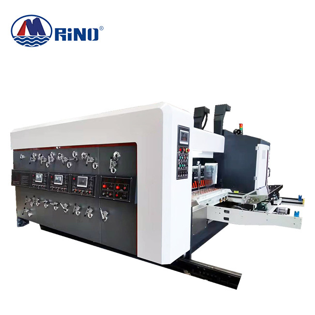 2 Color Flexo Corrugated Box Printing Machine With Die Cutter Slotter